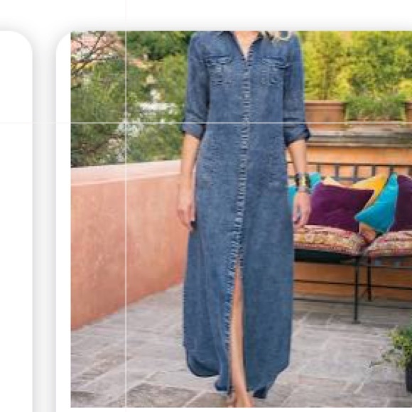 eddie bauer denim dress